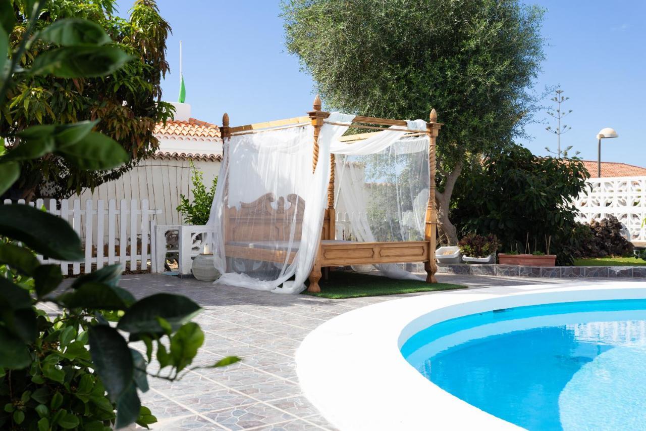 Bungalow Palm Mar With Pool And Garden Arona  Luaran gambar