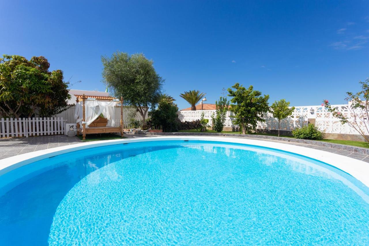 Bungalow Palm Mar With Pool And Garden Arona  Luaran gambar