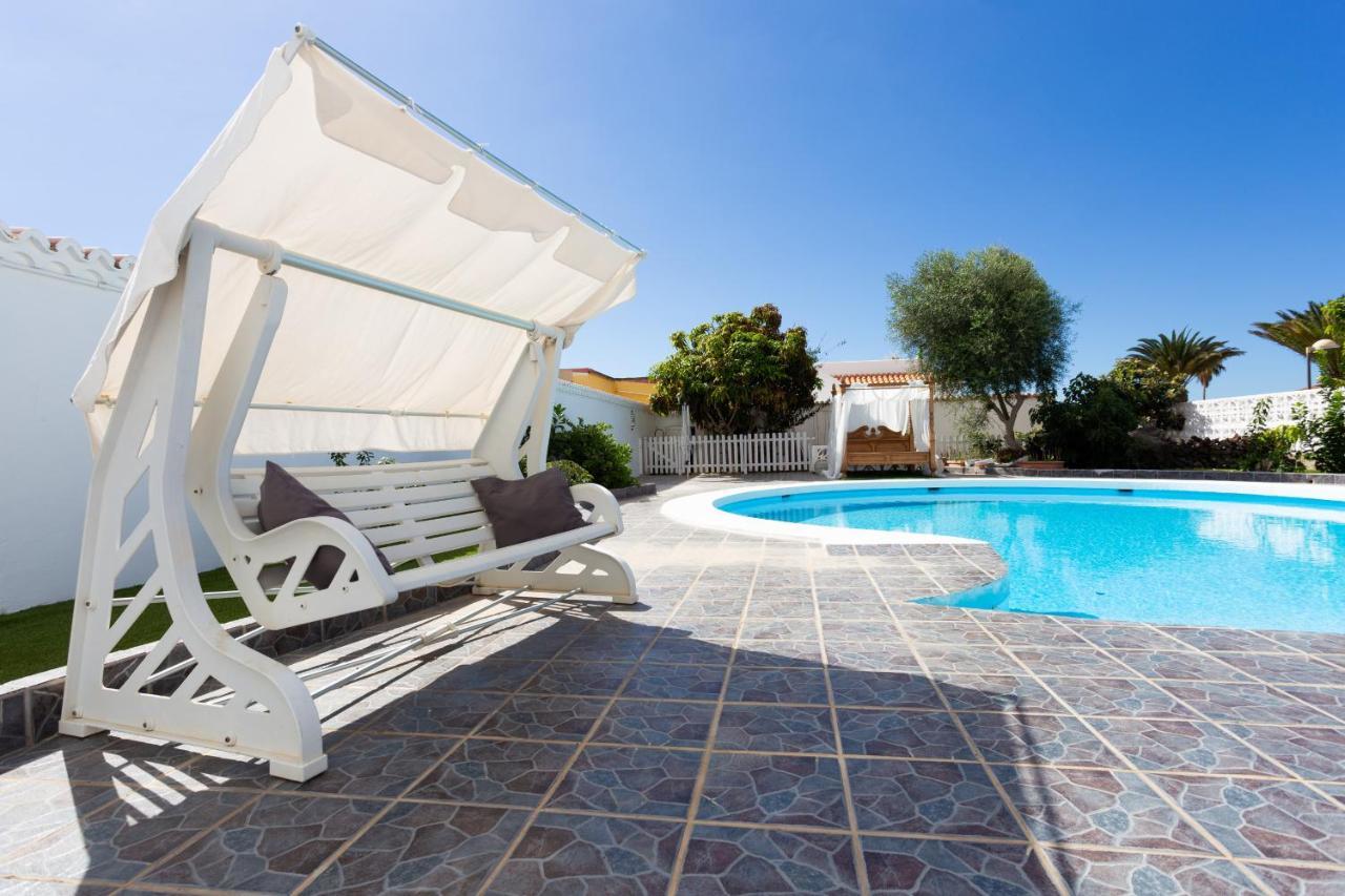 Bungalow Palm Mar With Pool And Garden Arona  Luaran gambar